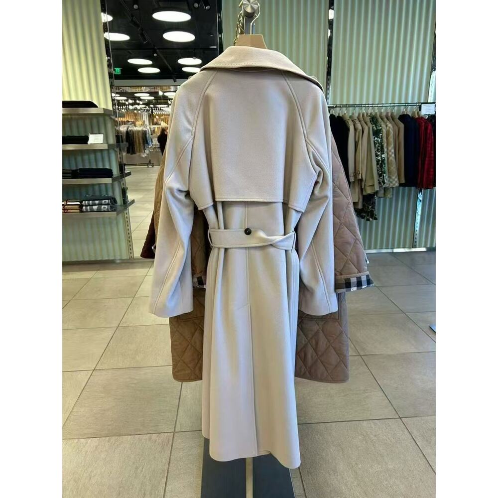 Burberry Women’s Long Belted Cashmere blend long coat $2590 US8 - Picture 4 of 12